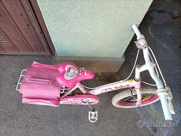 Bici bambina di Hello Kitty adatta dai 3 I 6 anni