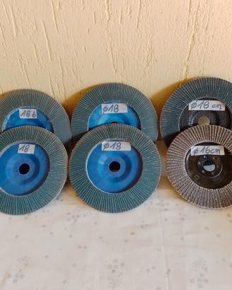 6 Dischi lamellari / Flap disc da smerigliatrice