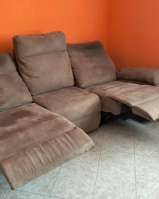 divano 3 posti con 2 relax