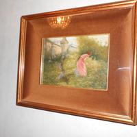 Quadro di donna fine Ottocento