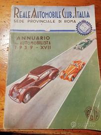 Annuario dell'automobilista 1939 RACI