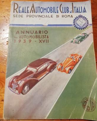 Annuario dell'automobilista 1939 RACI