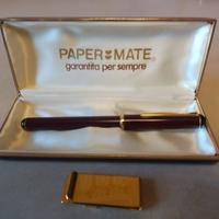 Penna stilografica vintage Papermate+ferma-bancono