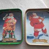 2 vassoi vintage  in latta anni 90