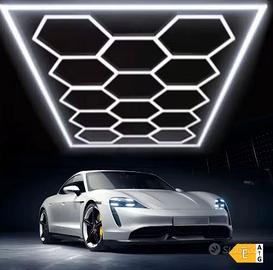 Plafoniera LED esagonale da 14 pezzi