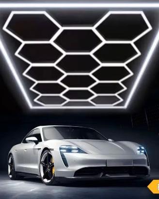 Plafoniera LED esagonale da 14 pezzi