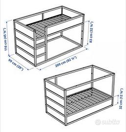 letto KURA (IKEA)