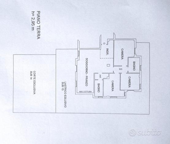 Quadrilocale con giardino privato