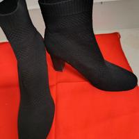 Stivaletti Zara in tessuto nero elastico tg. 36