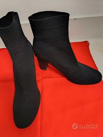 Stivaletti Zara in tessuto nero elastico tg. 36