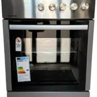 CUCINA A GAS CON FORNO A GAS 4 FUOCHI GRIGIA INOX