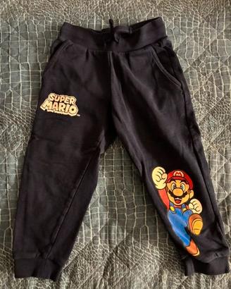 Pantaloni Tuta Super Mario Bambino 3 - 4 Anni