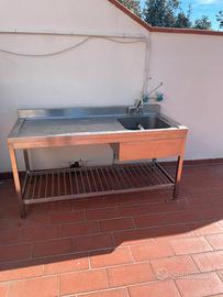 Lavello professionale inox da cucina