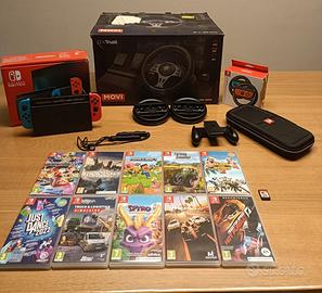 Nintendo Switch + 11 giochi + volante Trust GXT +