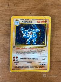 Carta pokemon rara Machamp anno 1995.96.98