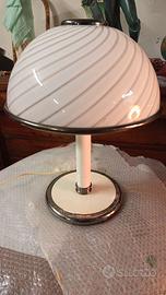 Lampada da tavolo in vetro di Murano Fabbian