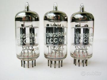 ECC83 / 12AX7 Tungsram bilanciate pari al NOS
