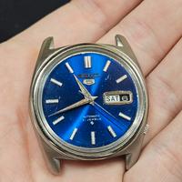 orologio Seiko 5 quadrante blu soleil