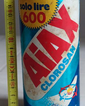Originale contenitore vuoto vintage Aiax