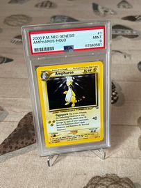 Ampharos Holo Neo Genesis PSA 9 Inglese