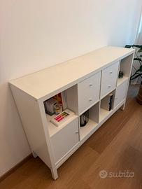 IKEA KALLAX bianco con cassetti e ante