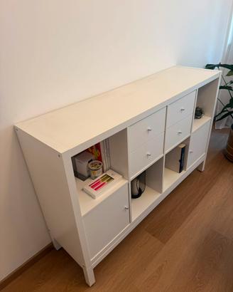 IKEA KALLAX bianco con cassetti e ante