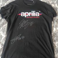 maglietta Aprilia con autografi 