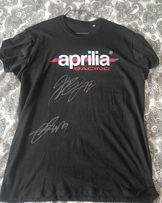 maglietta Aprilia con autografi 