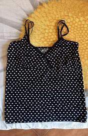 Canotta donna a pois misura L