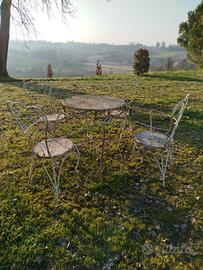 Tavolo anni 50 in ferro battuto 