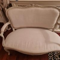 divano divanetto francese provenzale shabby