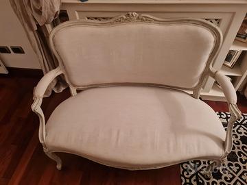 divano divanetto francese provenzale shabby