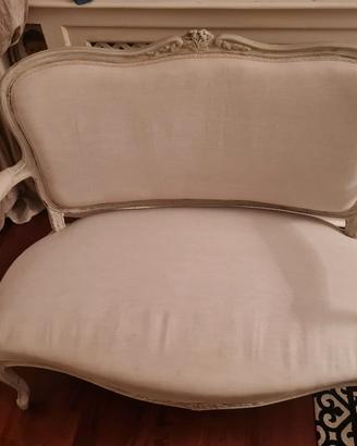 divano divanetto francese provenzale shabby