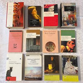 Lotto libri russi Bulgakov Gogol’ Puškin Čechov