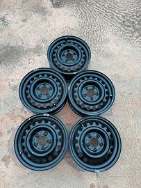 Set 5 cerchi ferro originali Mercedes 15" W124