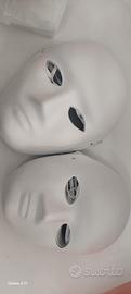 n.20 maschere bianco cartone