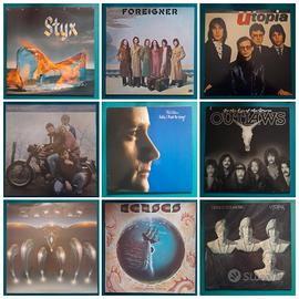 LP 33 giri KANSAS, UTOPIA, COLLINS,  STYX, OUTLAWS