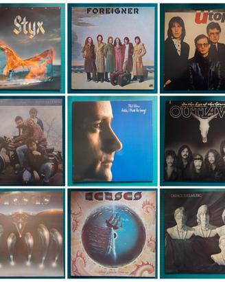 LP 33 giri KANSAS, UTOPIA, COLLINS,  STYX, OUTLAWS