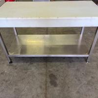 Tavolo banco teflon acciaio