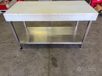 Tavolo banco teflon acciaio