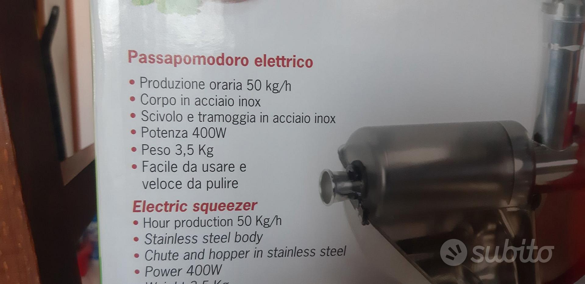 Passapomodoro elettrico 50 kg/h