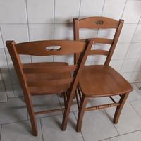 Set 8 sedie in legno massello
