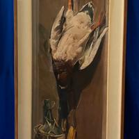 Guido Bugli olio 100x40 cm pittore bolognese