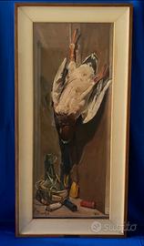 Guido Bugli olio 100x40 cm pittore bolognese