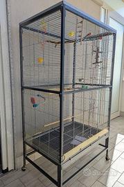 Voliera per parrocchetti e uccellini