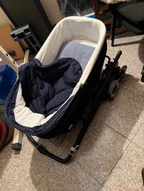 Culla neonato con struttura pieghevole e ruote – p
