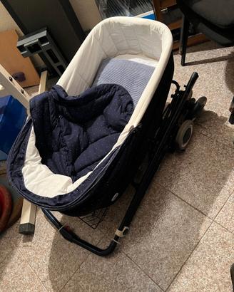 Culla neonato con struttura pieghevole e ruote – p