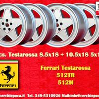 4 cerchi Ferrari Penta 8.5x18 10.5x18 Testarossa 5