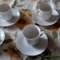 tazze in porcellana bianca tedesca 