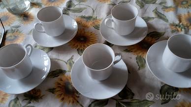 tazze in porcellana bianca tedesca 